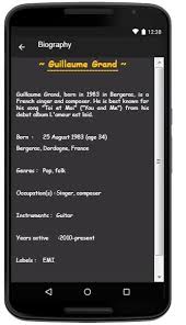 Guillaume Grand Lyrics Music Fur Android Apk Herunterladen