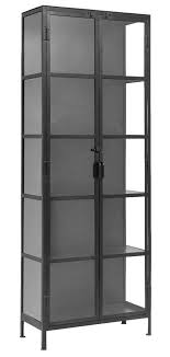 Holly Vitrine Metallschrank Industriedesign Vitrinenschrank Glasschrankturen Metallschranke