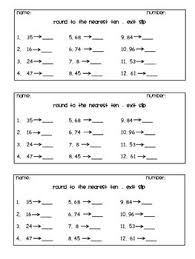 Rounding And Estimation Worksheets Math School 3rd Grade Math Rounding Worksheets