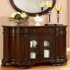 Bellagio Cm3319sv Brown Cherry Traditional Server In 2021 Furniture Of America Dining Room Decor Dinning Room Furniture