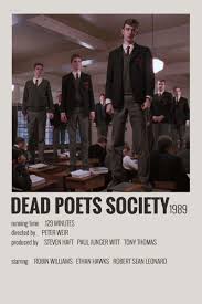 Dead Poets Society Classicfilms In 2020 Vintage Filmplakate Minimalistische Filmposter Alternative Filmplakate