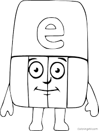 Become a member and get this whole set, you will have access to all letters in the alphabet, as well as many more amazing printables. Alphablocks Coloring Pages Coloringall