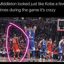 2 and kobe wore no. Khris Middleton Looked A Lot Like Kobe During The All Star Game And People Are Freaking Out Fadeaway World