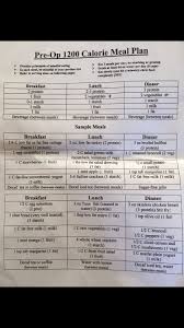 Best Diet Ever No Gimmick 1200 Calorie Pre Op Diet Prescribed Before Gastric Bypass It S Actually Pretty Bariatric Diet 1200 Calorie Meal Plan Diet Loss