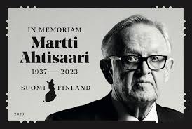 Posti commemorates late President Martti Ahtisaari with special mourning  stamp