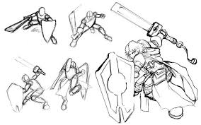Female Fighting Pose Sword And Shield Google Search Fighting Poses Art Reference Poses Dynamic Poses