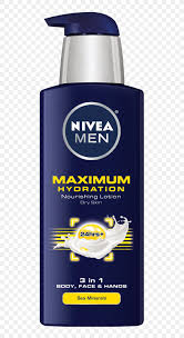The composition of nair men hair removal cream includes rich natural ingredients with pleasant odour. Nivea Men Maximum Hydration Nourishing Lotion Moisturizer Cream Png 565x1500px Lotion Beard Cream Face Hair Removal