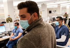 A look inside a modern COVID-19 'field hospital' — AP Photos