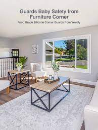 Table design can match design of a sofa that is standing next to this part of furniture. Buy Vovoly Corner Protector For Baby 12 Pack Silicone Rubber Table Corner Protectors Bpa Free Clear Soft 3m Pre Taped And 100 Covered Baby Proofing Corner Guards For Kids Child Safety Online In Vietnam B08fbsnk4g