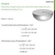 See full list on calculatordonkey.com Example 8 Find I The Curved Surface Area And Ii The