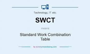 Swct Standard Work Combination Table In Technology It Etc