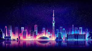 It means you can use burst overlays in photoshop. 21 Neon City Wallpapers Wallpaperboat