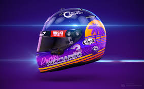 The base of the helmet is a sort of leopard print style, not necessarily obvious in its colours but with this year my title for the helmet is 'become unstuck'. My Concept Of Daniel Ricciardo S Helmet For The Next Season Formula1