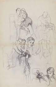Sold at Auction: Tom L. Poulton, Poulton (Tom) - various erotic studies,  pencil drawings, v.s., 440 x 300mm (6)