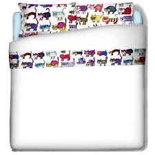 Parure lenzuola/copriletto matrimoniale gatti in 100% puro cotone hohai 4piece cats animal 3d bedding set white prints duvet cover completo lenzuola gatti shabby love stampa digitale 2 piazze letto bassetti completo lenzuola copriletto matrimoniale let's play lenzuola con federe. Parure Letto Matrimoniale 240x280 Gatti Matti 1 Lenzuolo 2 Federe 50x80 Puro Cotone Di Alta Qualita 100 Polo Ovest Stilcasa Net Lenzuola Con Federe