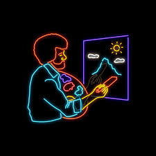 Twitch Animation Contest With A 9 000 Prize Pool Twitch Blog Bob Ross Art Bob Ross Paintings Bob Ross