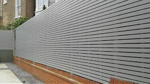 View our slatted screen fencing, slats & gates. Contemporary Painted Slatted Panels The Garden Trellis Company