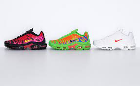 Kasut sekolah putih ke hitam tahun depan 2019? Supreme X Nike Air Max Plus Bakal Dilancarkan Di Snkrs