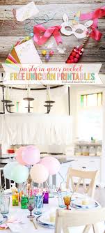 Handmade Simple Decoration For Birthday Party At Home Unicorn Party Freebies Party In Your Pocket The Handmade Home Printables Free Kids Handmade Home Decor Unicorn Decorations
