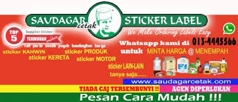 Jika anda mahu tempah decal car sticker di kereta cadangan saiz adalah 4×4 inch atau 5 x 5 inch. Saudagarcetak Com Sticker Label Sungai Petani Malaysia Contact Phone Address