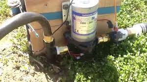 The pump unit takes water from the source. Battery Operated Pump Drip Irrigation System 12v Youtube