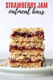 Vegan Strawberry Jam Oatmeal Bars The Conscientious Eater Recipe Vegan Bakery Vegan Dessert Recipes Dessert Recipes