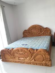 Khmer Solid Wood Bed Wood Bed Design Wooden Bed Design Bed Furniture Design Click image to change the room design. pinterest