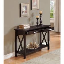 Simpli Home Kitchener Solid Wood 47 In Wide Contemporary Console Sofa Table In Dark Walnut Brown 3axcrgl003 The Home Depot Home Decor Decor Sofa End Tables