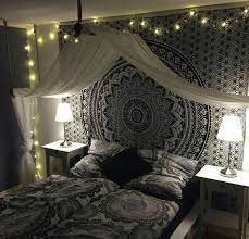 Indian Black Tapestry Aesthetic Bedroom Room Inspiration Bedroom Bedroom Decor