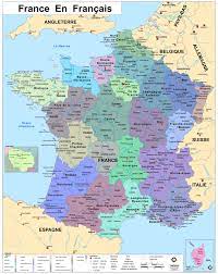 Wall Map Of France France Wall Map In French - The Map Shop