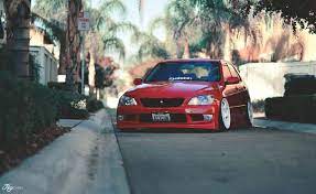 Red Sedan Lexus Red Tuning Stance Is300 Keychain 1080p Wallpaper Hdwallpaper Desktop Lexus Lexus Is300 Sedan