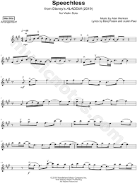 Sheet music violin solos viola solos about contact. Wei Nin Speechless Sheet Music Violin Solo In A Major Download Print Sku Mn0197517