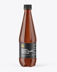 Amber Water Bottle Mockup In Bottle Mockups On Yellow Images Object Mockups