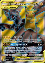 The colors are close to correct. Pikachu Zekrom Gx Full Art 162 181 Team Up Card Cavern Trading Cards Llc