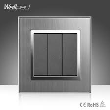 We are among the reputed organizations, deeply engaged in offering an optimum quality. New 3 Gang 1 Way Wallpad Smart Home Eu Uk Standard Grey Silver Color 3 Gang Electrical Push Button Light Power Switch 220v Light Switch Motorcycle Light Switch Safety Coverswitch Outlet Aliexpress