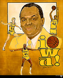 1984 Iowa Hawkeyes George Raveling Art par Row One Brand