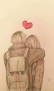 Imagenes De Amor Para Dibujar Bonitos Dibujos De Amor In 2020 Anime Drawings Sketches Cute Couple Drawings Anime Hug