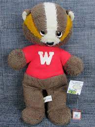 Vtg Bucky Badger University Wisconsin Stuffed Plush Madison Savings Animal Fair Bucky Badger Dinosaur Stuffed Animal Plush