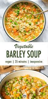 Vegetable Barley Soup Recipe Vegetarian Recipes Healthy Vegetable Barley Soup Healthy Soup Recipes
