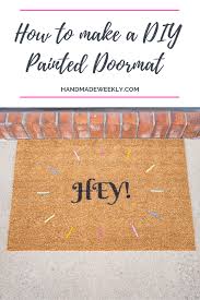 Free shipping with $50 purchase. Diy Painted Ikea Trampa Doormat Handmade Weekly Door Mat Diy Door Mat Diy Painting