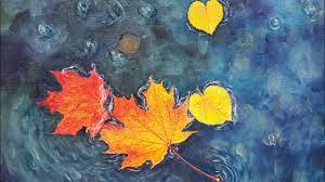 If you do enjoy please co. Autumn Leaves On Water Acrylic Painting Live Tutorial Youtube