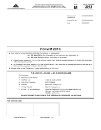 For companies this year can coincide with the calendar one, however, this is now always mandatory. Form M 2013 2013 Lembaga Hasil Dalam Negeri