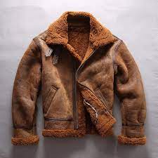 Genuine Sherpa Jacket Leather Jacket Leather Jacket Men Jackets