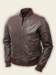 Men Dark Brown Bomber Jacket Men Jacket Mauvetree Best Leather Jackets Brown Bomber Jacket Leather Jacket