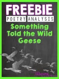 Freebie Something Told The Wild Geese By Rachel Field The Wild Geese Poetry Analysis Common Core Standards