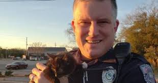 North Charleston police officer adopts kitten he rescued from freeway
