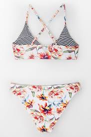 Bikini Reversible Raye Floral Bikini Raye Festival De Musique Bikini