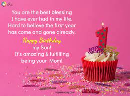 Happy birthday, my beloved son! Happy 1st Birthday Quotes For Son Novocom Top