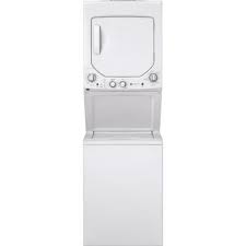 Ge White Laundry Center With 2 3 Cu Ft Washer And 4 4 Cu Ft 240 Volt Vented Electric Dryer Gud24essmww The Home Depot In 2020 Laundry Dryer Laundry Center Stackable Washer And Dryer