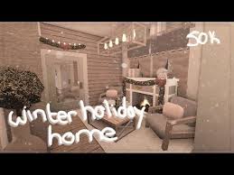 Roblox Bloxburg Winter Holiday Home House Build Youtube Building A House Unique House Design House Layout Plans